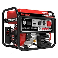 Бензиновый генератор A-iPower A8500TEA в тихом зимнем кожухе 1200 RAL 7035 + блок автозапуска A-iPower 230В/400В 100А 8 ПИН